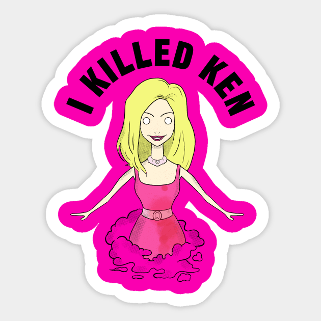 Barbie Sticker by Sons of Skull